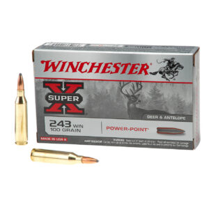 Winchester Super-X Power-Point .243 Winchester 100-Grain Rifle Ammunition 500rds