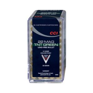 500rds of CCI Maxi-Mag 22 WMR Ammo 30 Grain Speer TNT Green Hollow Point Lead-Free