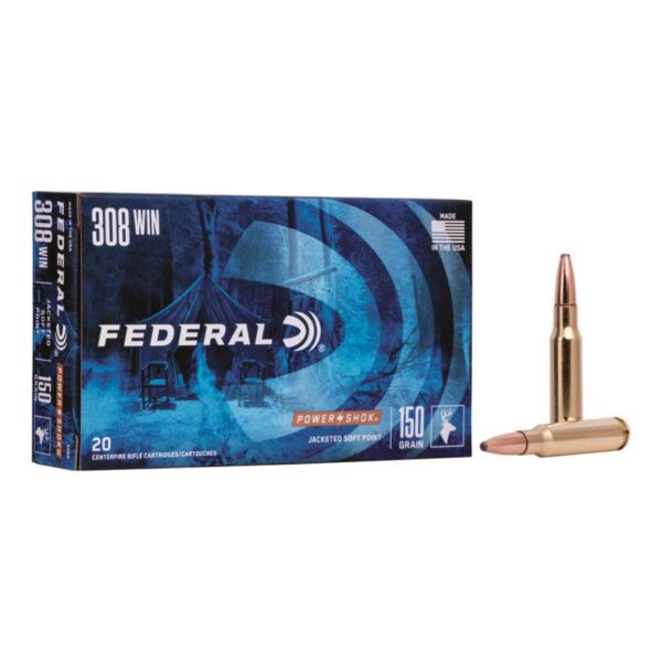 Federal Power-Shok, .308 Winchester, SP, 150 Grain