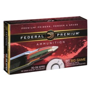 Federal Premium Vital-Shok, .30-06 Springfield, Nosler AccuBond Polymer Tipped, 180 Grain Of 1000 Roundss