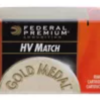 500rds of Federal Gold Medal Target Rimfire Ammo – .22 Long Rifle – 40 Grain