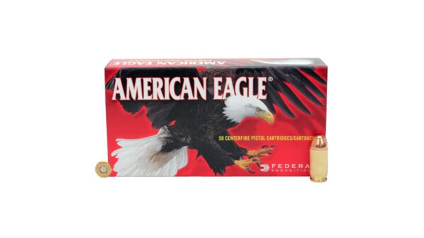 Federal Premium Centerfire Handgun Ammunition .45 ACP 230 grain 890 ft/s Full Metal Jacket Brass Cased