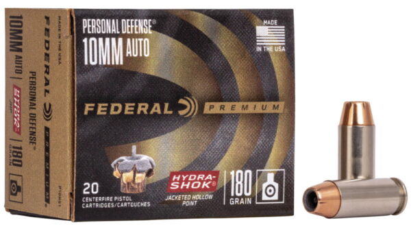 Federal Premium Personal Defense 10mm Auto 180gr.