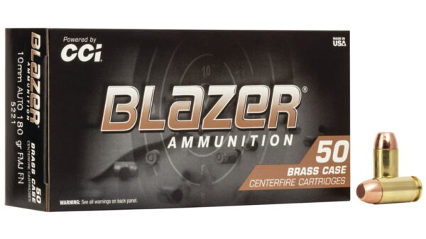 CCI Ammunition Blazer Brass 10mm Auto 180 grain Full Metal Jacket