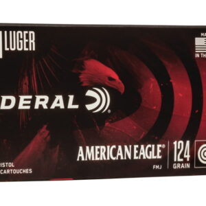 Federal Premium Centerfire Handgun Ammunition 9mm Luger 124 grain Full Metal Jacket