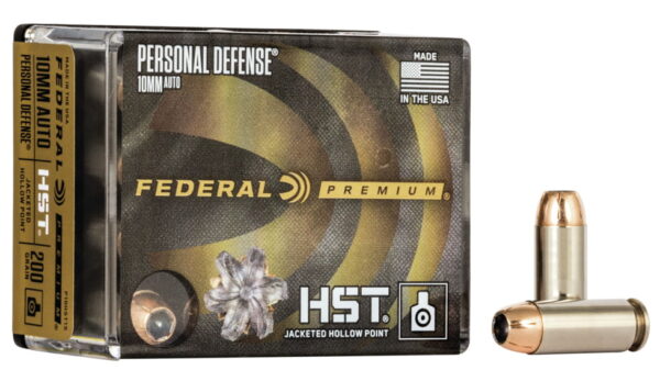 Federal Premium Personal Defense 10mm Auto 200gr. HST JHP Pistol Ammo 