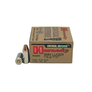 Hornady Critical Defense 9mm Luger 115 Grain