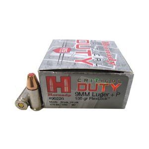 Hornady Critical Duty 9mm Luger +P 135 Grain FlexLock