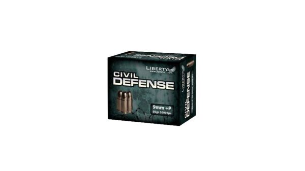 Liberty Ammunition Civil Defense 9mm +P 50 grain Hollow