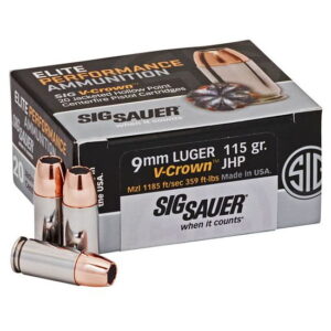 Sig Sauer Elite V-Crown 9mm Luger 115 grain Jacketed Hollow Point