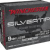 Winchester Silvertip 9mm Luger 115 grain Jacketed Hollow Point