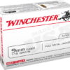 Winchester USA HANDGUN 9mm Luger 115 grain Full Metal Jacket