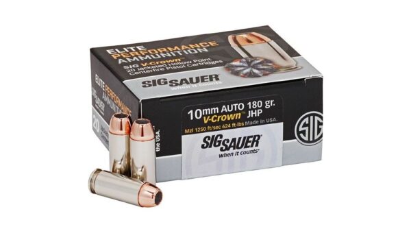 Sig Sauer Elite V-Crown 10mm Auto 180gr. JHP