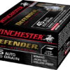 Winchester DEFENDER HANDGUN .45 ACP 230 grain Bonded Jacketed Hollow Point Brass Cased