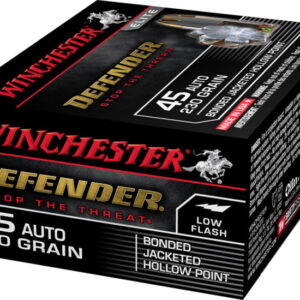 Winchester DEFENDER HANDGUN .45 ACP 230 grain Bonded Jacketed Hollow Point Brass Cased