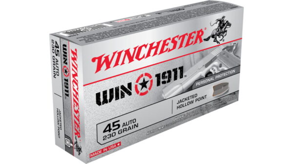 Winchester WIN1911 .45 ACP 230 grain Jacketed Hollow Point